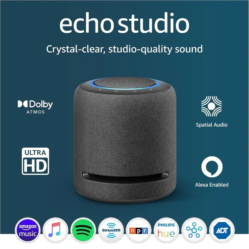 Our best-sounding smart speaker ever - With Dolby Atmos, spatial audio processing technology, and Alexa