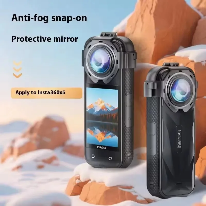Lens Guard Anti‑Fog Anti‑Scratch Waterproof Dustproof Protective Cover for Insta360 X5 Panoramic Action Camera Accessories