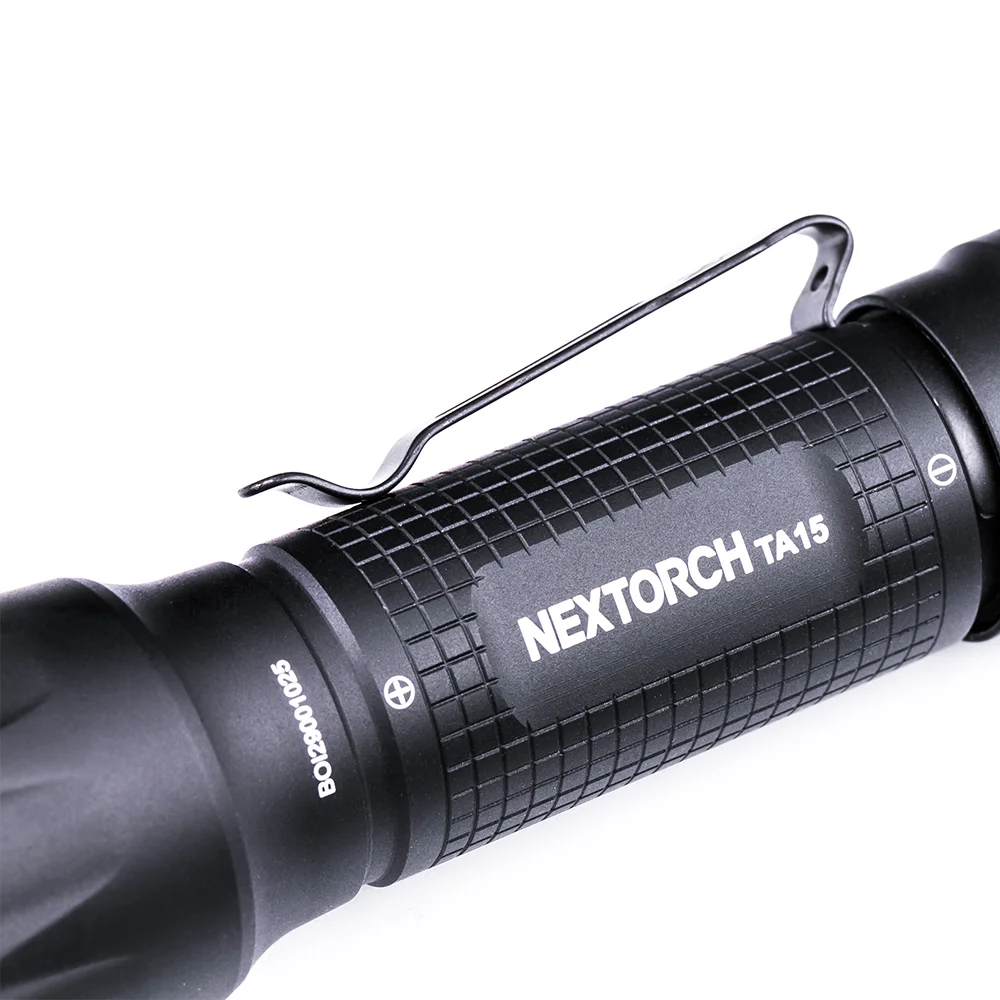 Nextorch TA15 V2.0  Rechargeable Tactical Flashlight, Multi-battery compatible torch, EDC, outdoor rescue, daily use durable