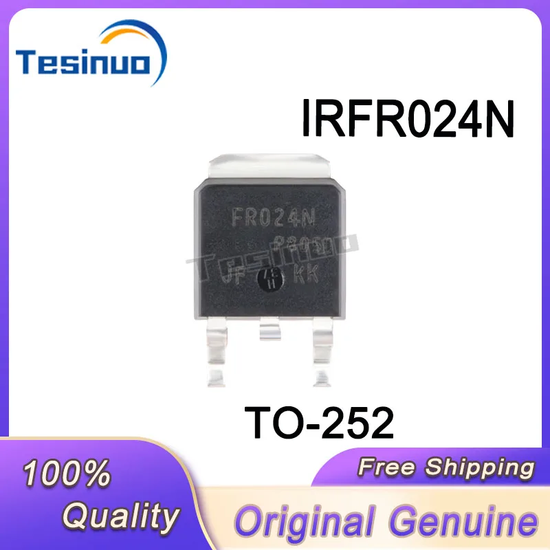 （10/pieces） New Original IRFR024N IRFR024NTRPBF FR024N TO252 55V17A field effect tube chip In Stock