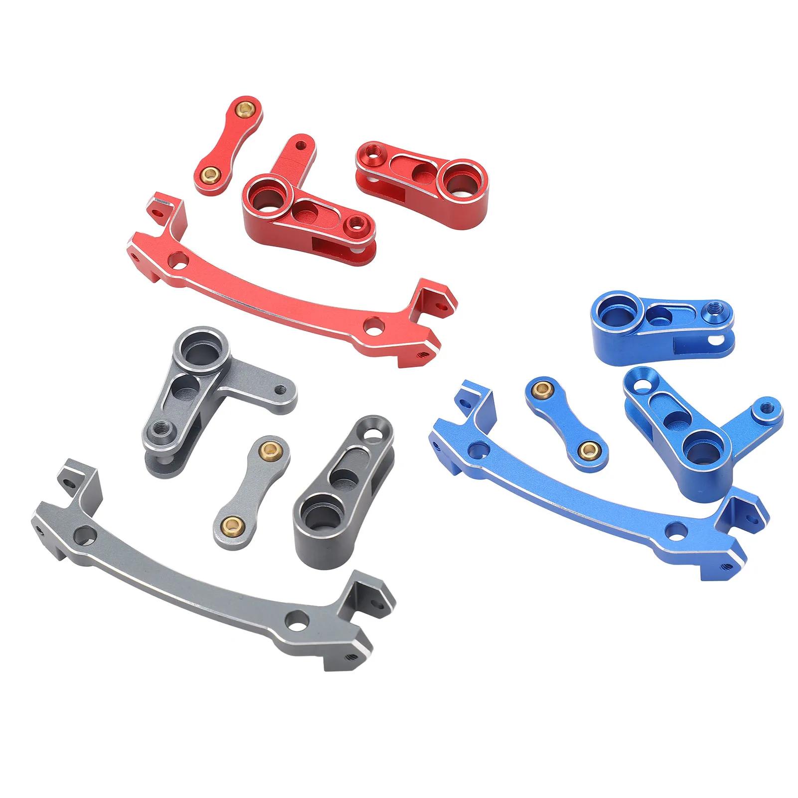 RC Steering Bellcrank Servo Saver Alloy Improved Performance Steering Bell Crank for ARRMA 1/8 Mojave 4X4 4S BLX RC Car