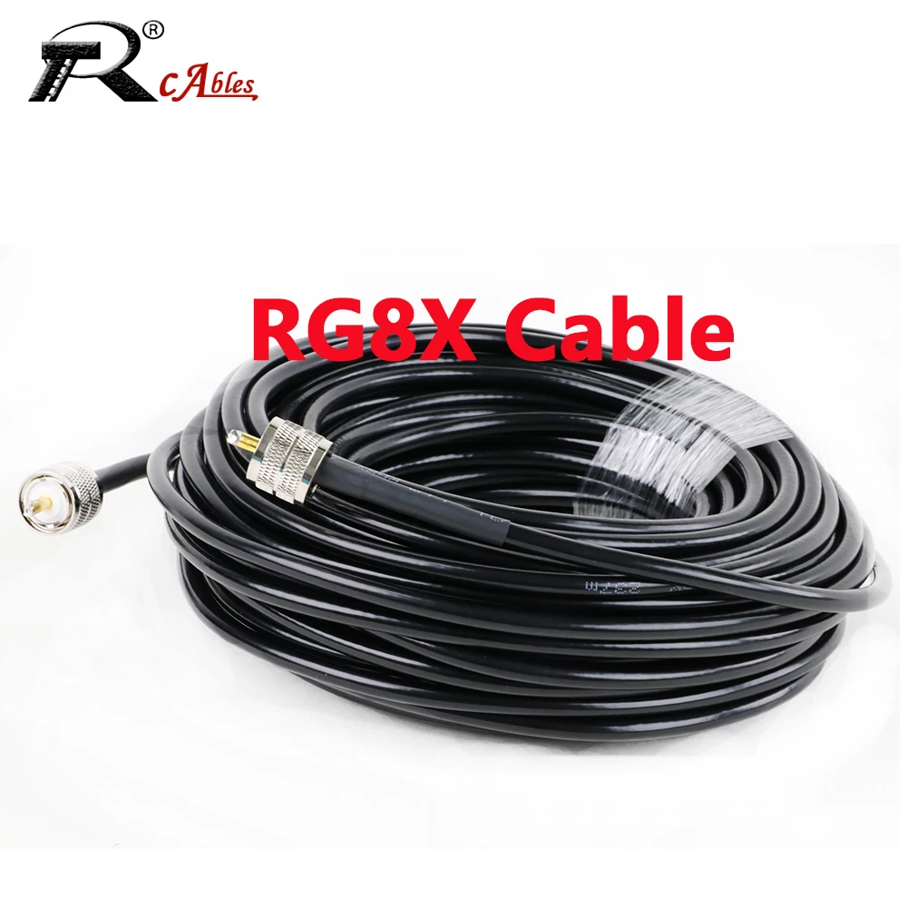 

BNC to BNC Male PL259 UHF Male to SO UHF Female N Male RG8X CB Антенна RF Коаксиальный кабель Удлинительный кабель антенны с низкими потерями 50 Ом