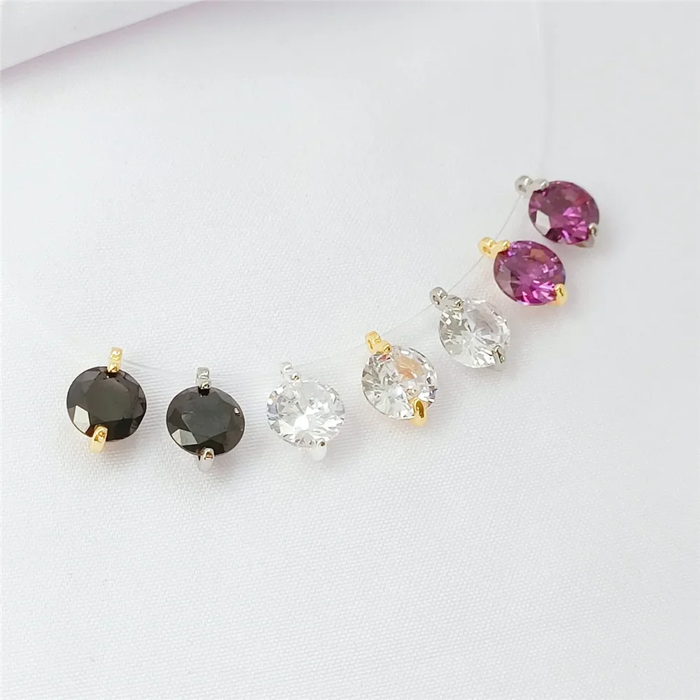 

Mermaid's Tears 14K Gold-plated Micro-inlaid Zircon Pendant, Diy Handcrafted Bracelet with Scattered Beads Accessories