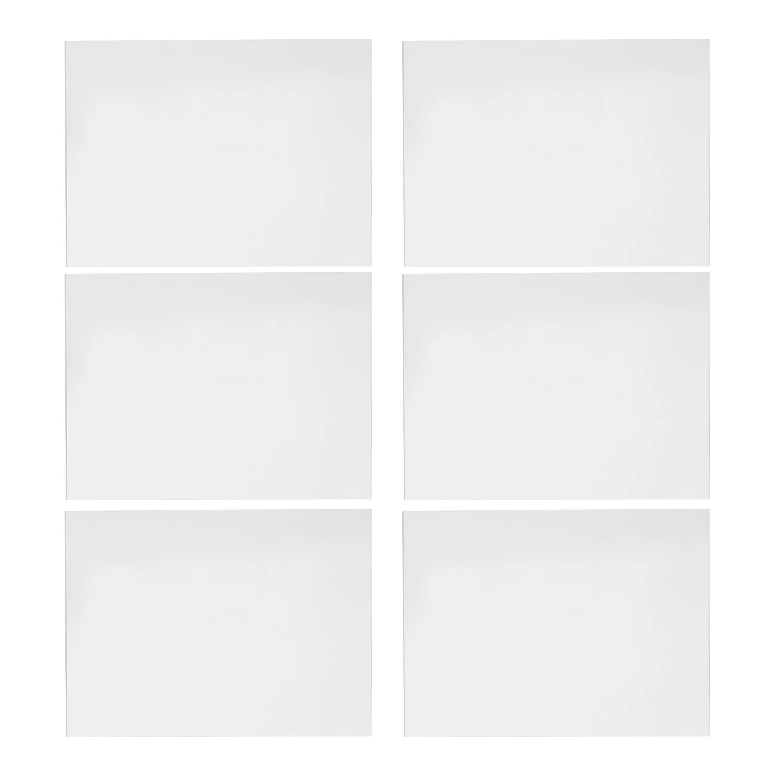 6Pcs Acrylic Writing Memo Boards Clear Transparent Note Boards for Office Home School Desktop Message Board Acrylic Memo Board