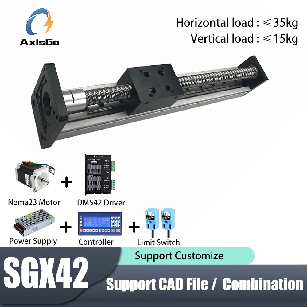 

SGX42 Single Rail Ball Screw Linear Stage High Precision Linear Guide Slide Table Module