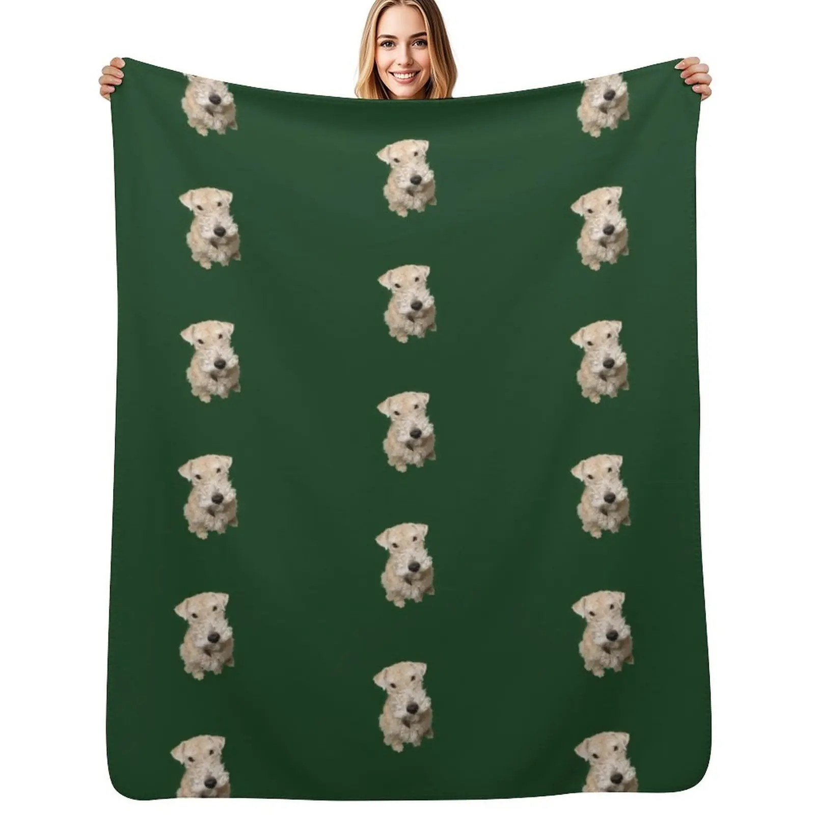 Peekay the Lakeland Terrier Throw Blanket Compact Warm Blanket for Car Road Trip