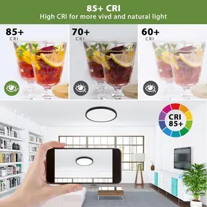 Ultra fine led ceiling lamp, interior lighting, bedroom decoration, ceiling light, kitchen, bedroom, hallway, bathroom, 220v, 27cm, 37cm 10 Main Sales Pendant Luminaire - №9