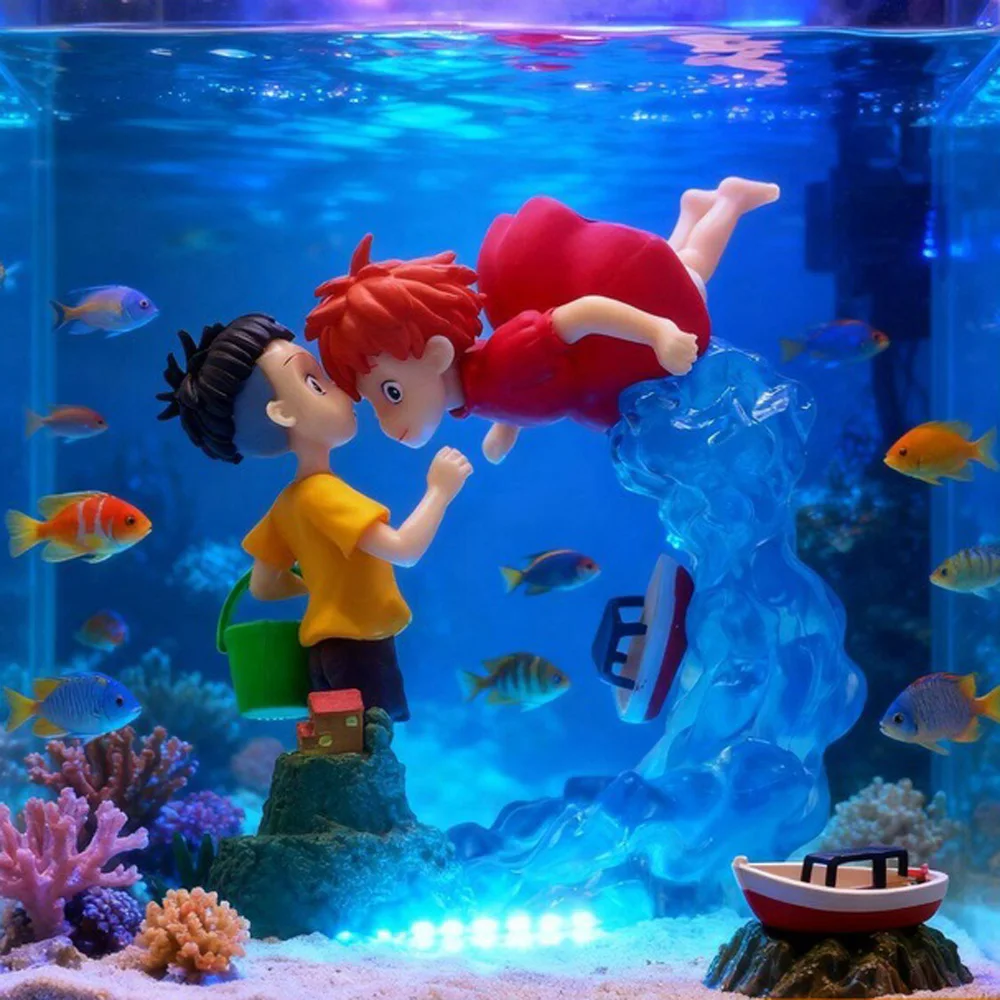 

Лидер продаж, анимационная модель принцессы Поньо Сосуке Хаяо, коллекция декора для комнаты, аквариума