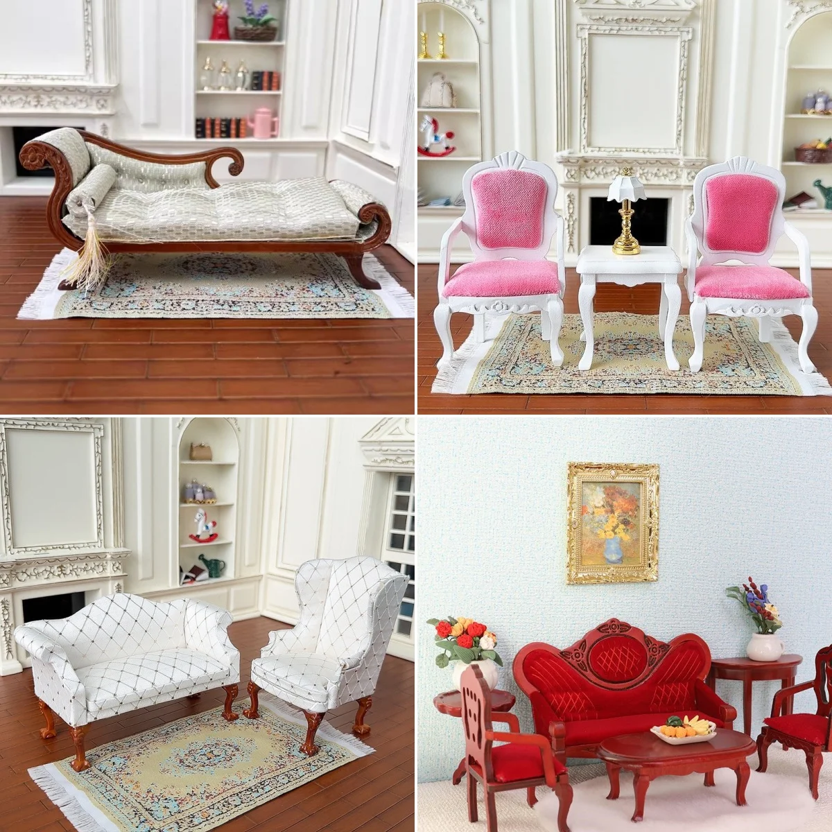 

1/12 Dollhouse Simulation Sofa Chair Model Doll Home Armchair Sofa Living Room Furniture Decor Dolls House Living Scene Ornament