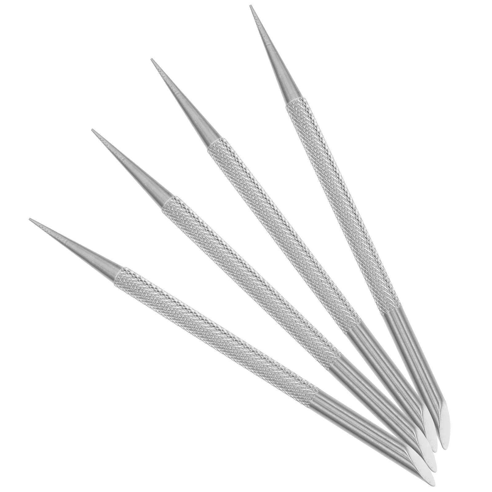 

4pcs Nail Cuticle Pusher Stainless Steel Manicure Tools for Nail Dead Skin Remover Pedicure Scraper Cleaning Tool
