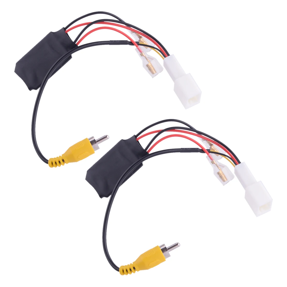 

2Pcs/Set Car 4 Pin Reverse Camera Retention Wiring Harness Cable Plug Adapter Connector Accessories Fit For Toyota