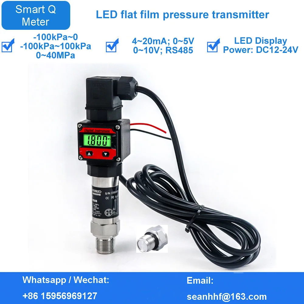 

Diaphragm pressure transmitter flat film pressure sensor anti-blocking pressure mud food 4-20ma 0-5V 0-10v