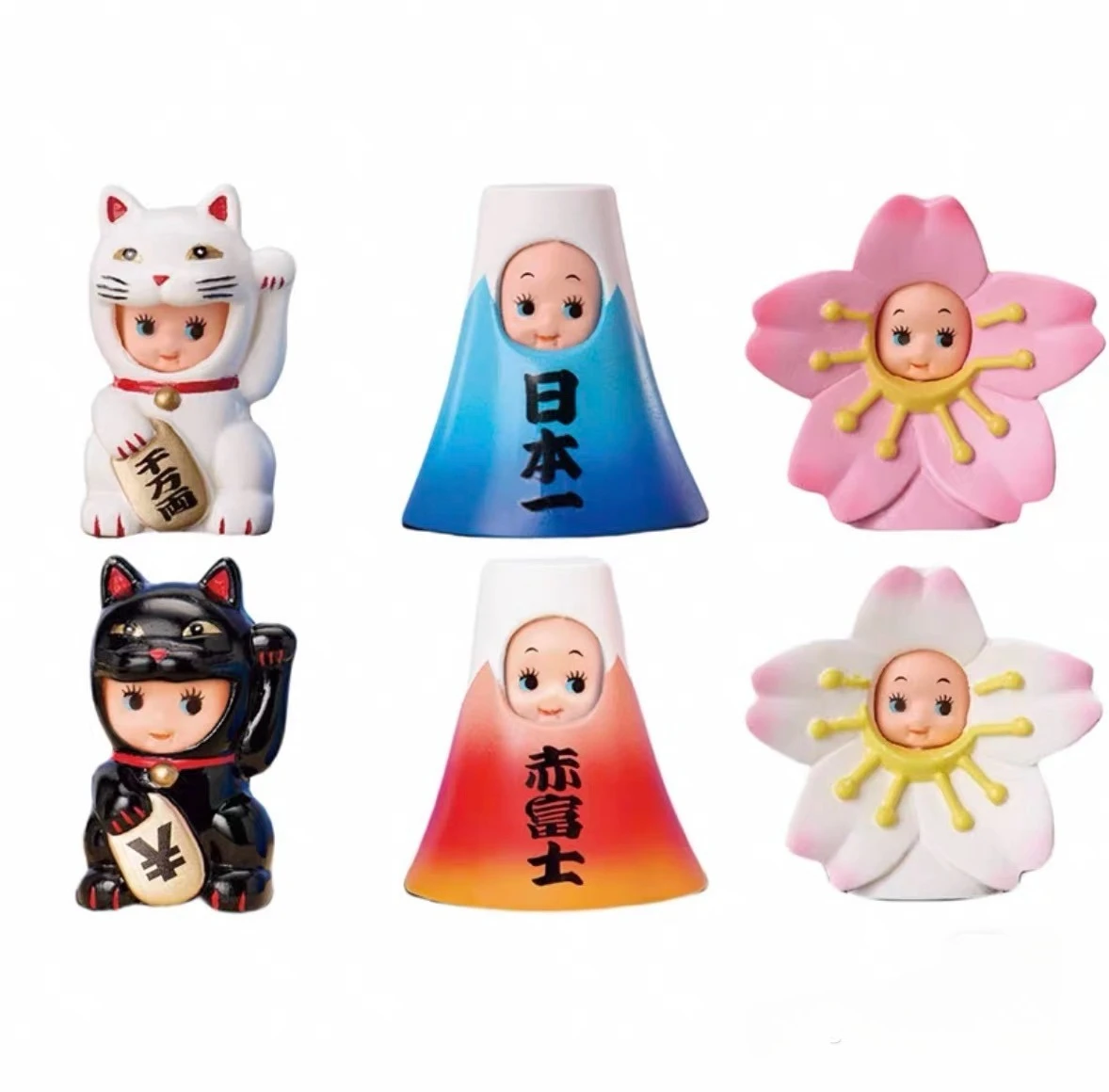 

Аниме Kewpie переодевание куклы фигурка Lucky Cat Fuji Mountain Cherry Blossom слепая коробка игрушки коллекция украшения подарки для детей