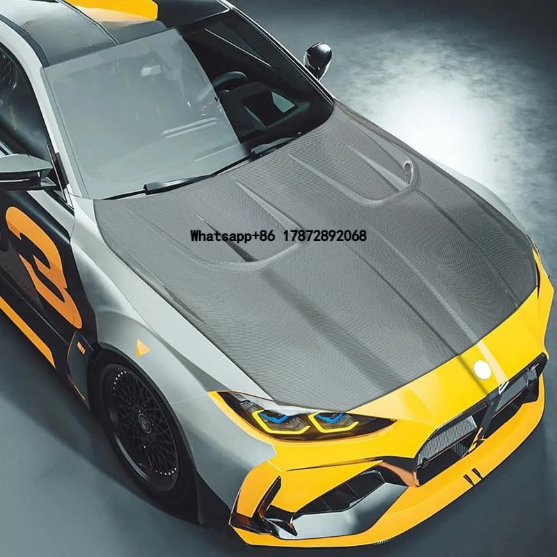

High Quality Car Carbon Fiber Enging Hood for M3 G80 M4 G82 Double Sided Carbon Front Engine Bonnet Hood