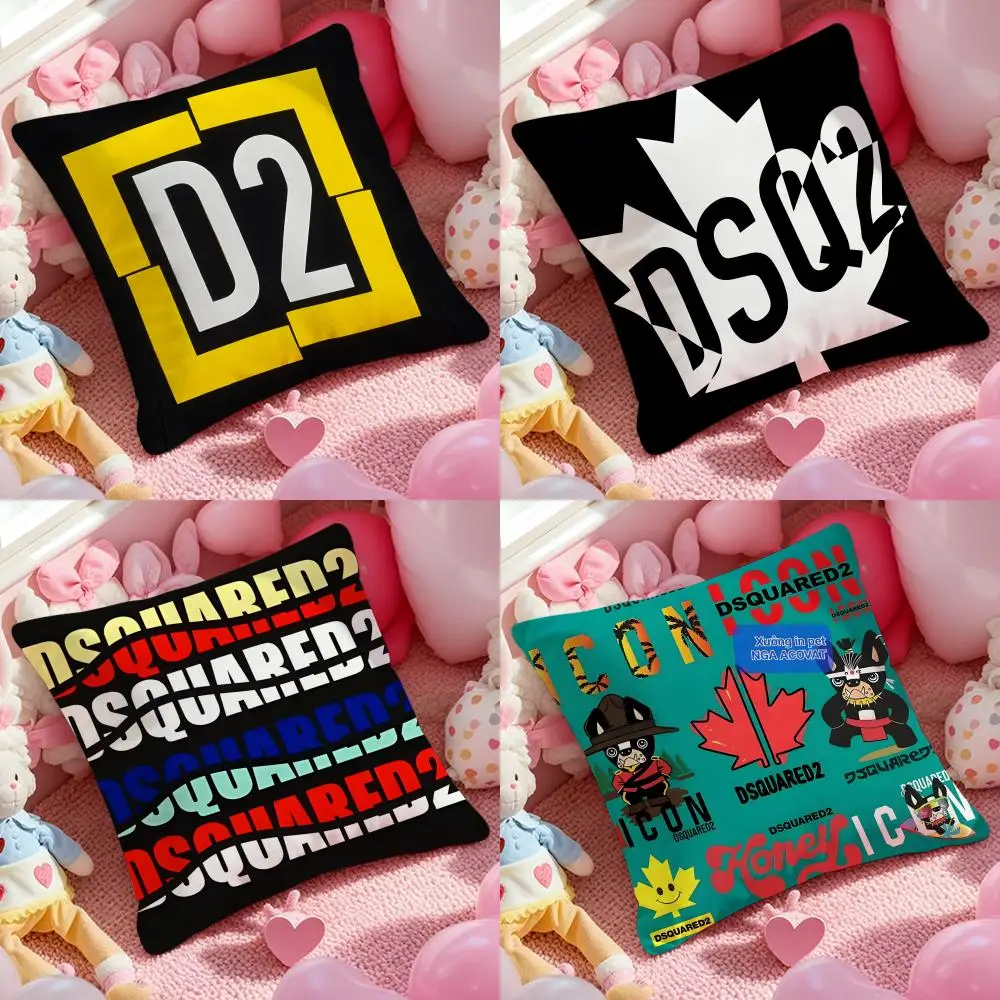 

Trendy D-Dsquared 2 Brand Cushion Cover Pattern Printed Pillowcase for Living Room Sofa Cushion Cover & Bedroom Decor