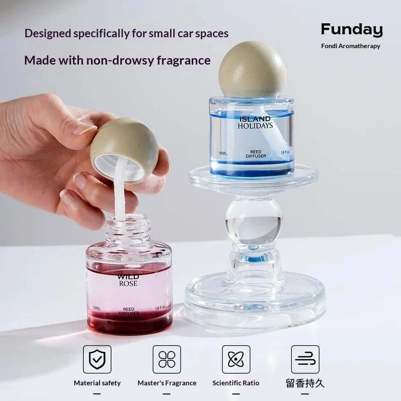 New Eco-friendly High-end Car Perfume Home Decoration Light Fragrance Long-lasting Scent Deodorant Air Freshening Diatom Mud