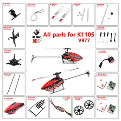 Wltoys XKS K110S K110 RC Helicopter Accessories Servo Blade Gear Motor Rotor Head Tail Canopy ESC Board for K110S Upgrade Parts