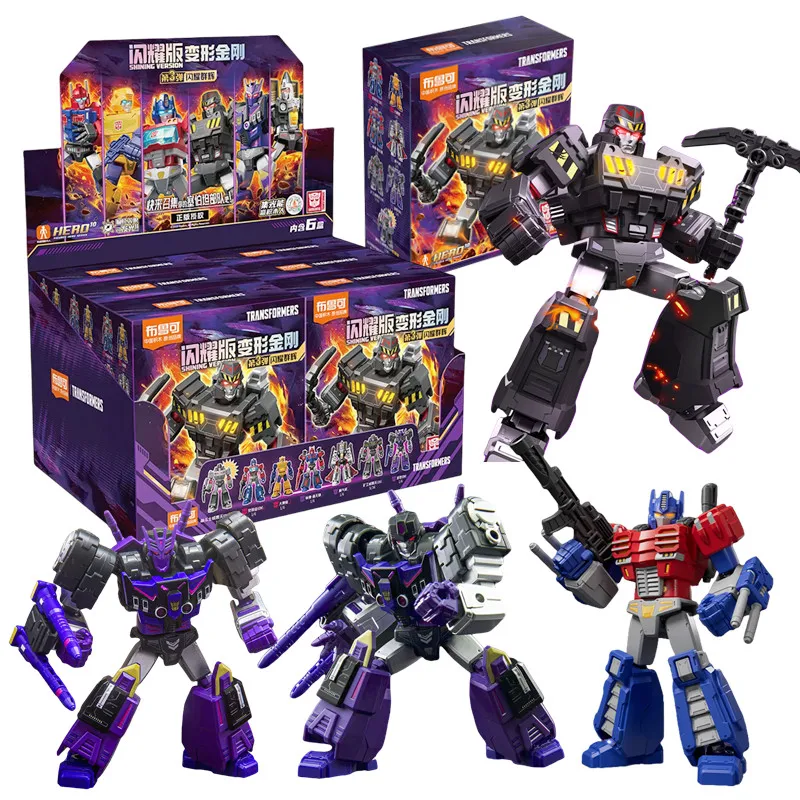 1/6Pcs Transformer building block Splicing toys Orion Pax Ultra Magnus Tarn Megatron Robot Action Figure Toy For Kids Gift