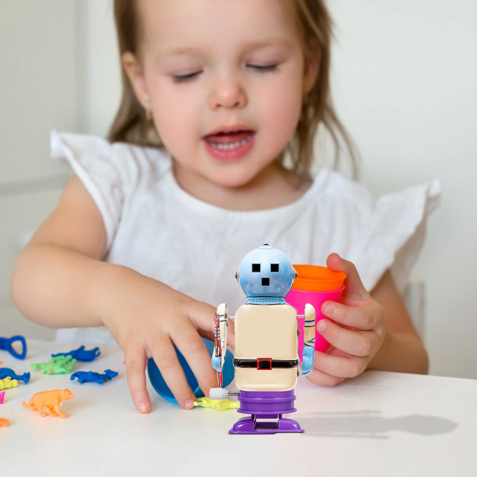 

8 шт. пластиковый часовой механизм DIY заводной робот движение мини перемоточные детали для проектов ручной работы движение робота