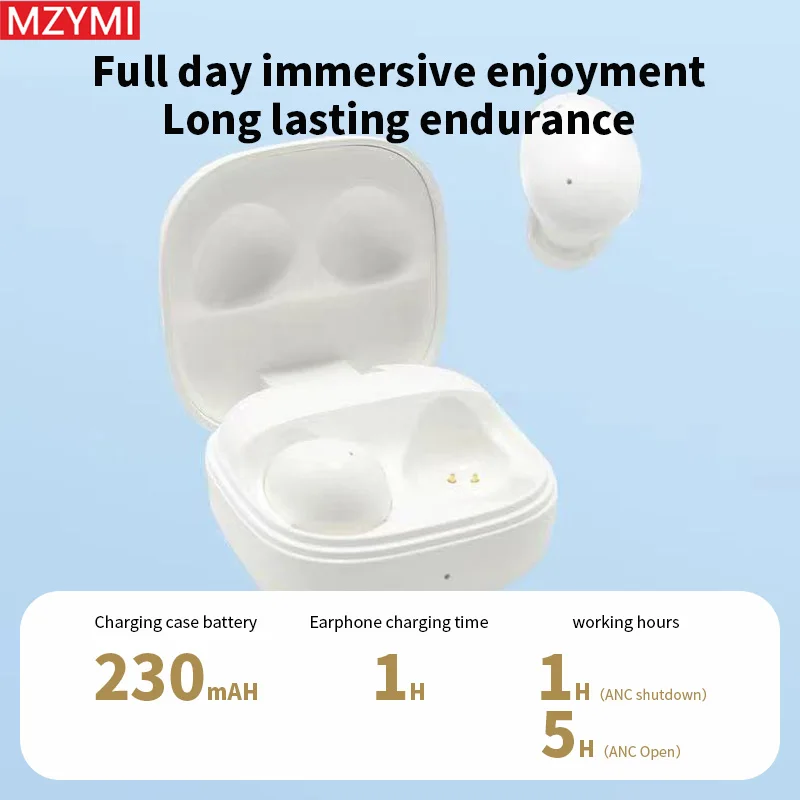 MZYMI S07 Wireless Earbuds Noise Cancelling In-Ear Earphones T73 Bluetooth 5.3 Headphones Sport Stereo Headset With Mic For Gym