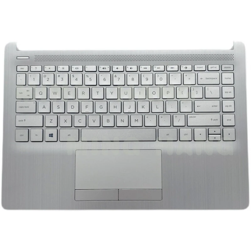 l   New For HP 14-CF 14-DF 14-DK Palmrest w/ Keyboard Touchpad Silver L48648-001