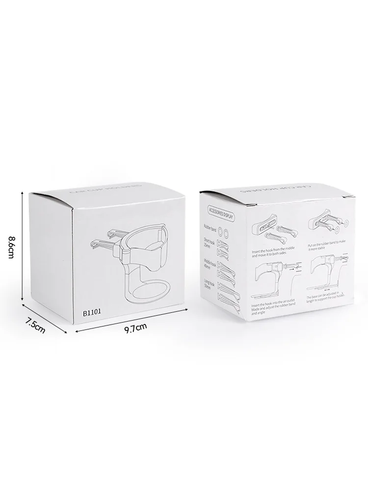 حامل مشروبات بفتحة تهوية السيارة، حامل أكواب عالمي متعدد الوظائف، حامل زجاجة للمياه والقهوة، منفضة سجائر، ملحقات السيارات #6