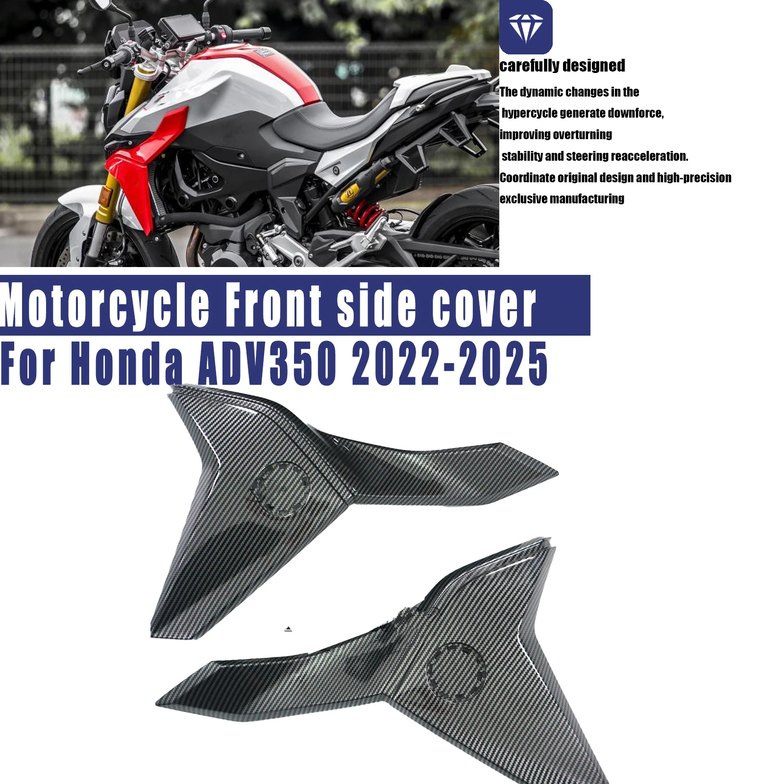 Motorcycle Accessories For BMW F900R f900r 2021-2024 ABS injection Carbon Fiber Front side cover fuel tank fairing panel cover