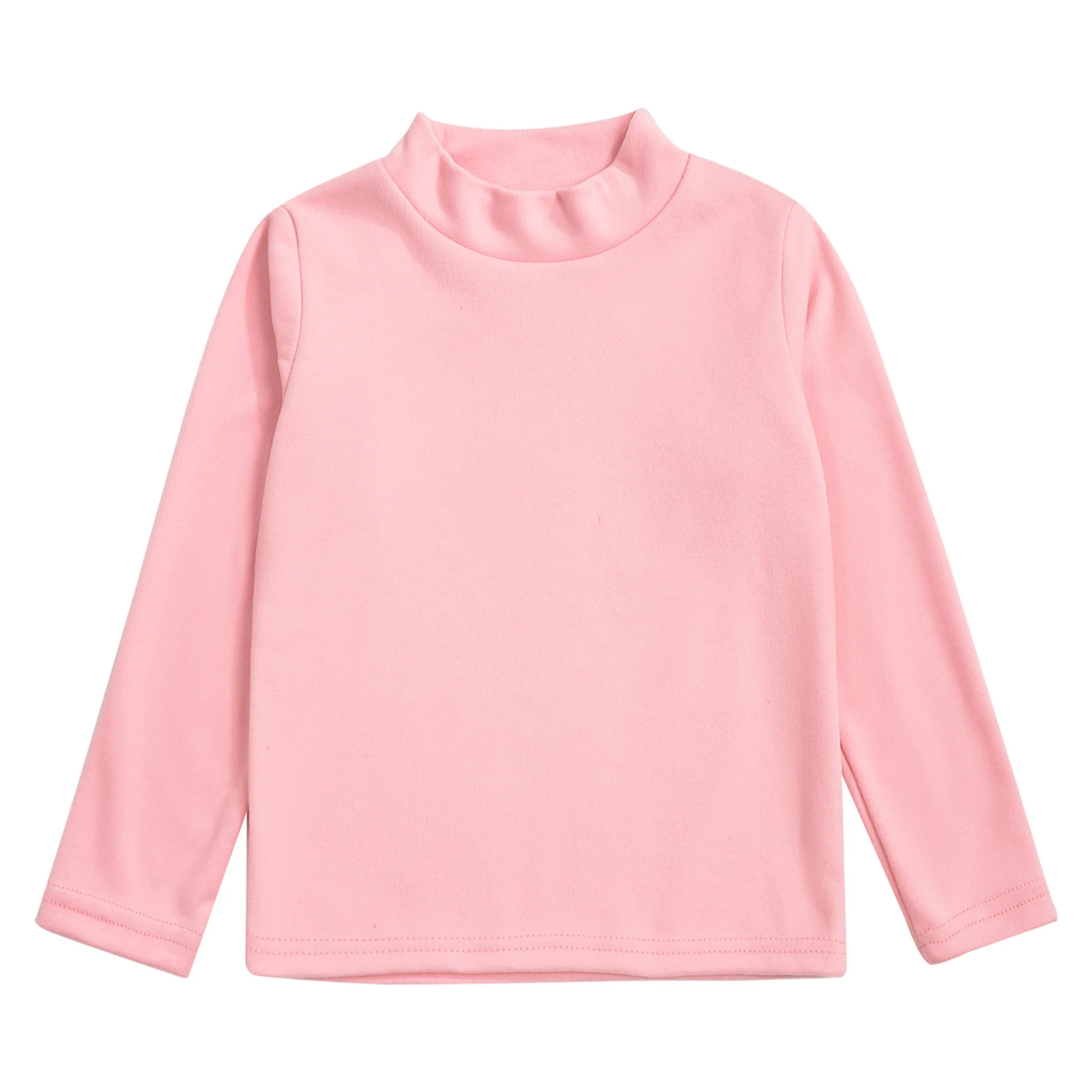 Ropa interior térmica para niños y niñas, camisa de manga larga con cuello redondo, funcional, para invierno