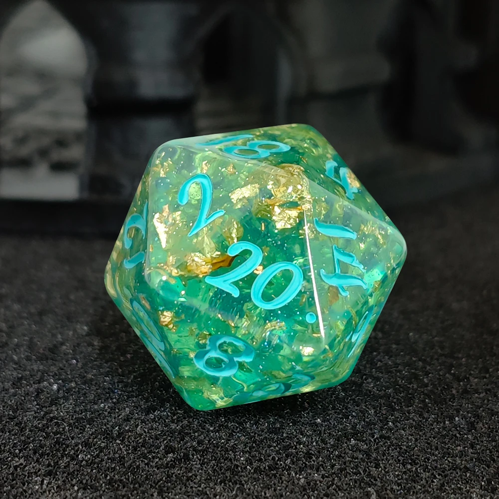 7Pcs/set Glitter Dice Set DnD RPG Board Games Dice Set Entertainment Tabletop Games Dice Popular Game Home Adults Kids Game Dice view 4