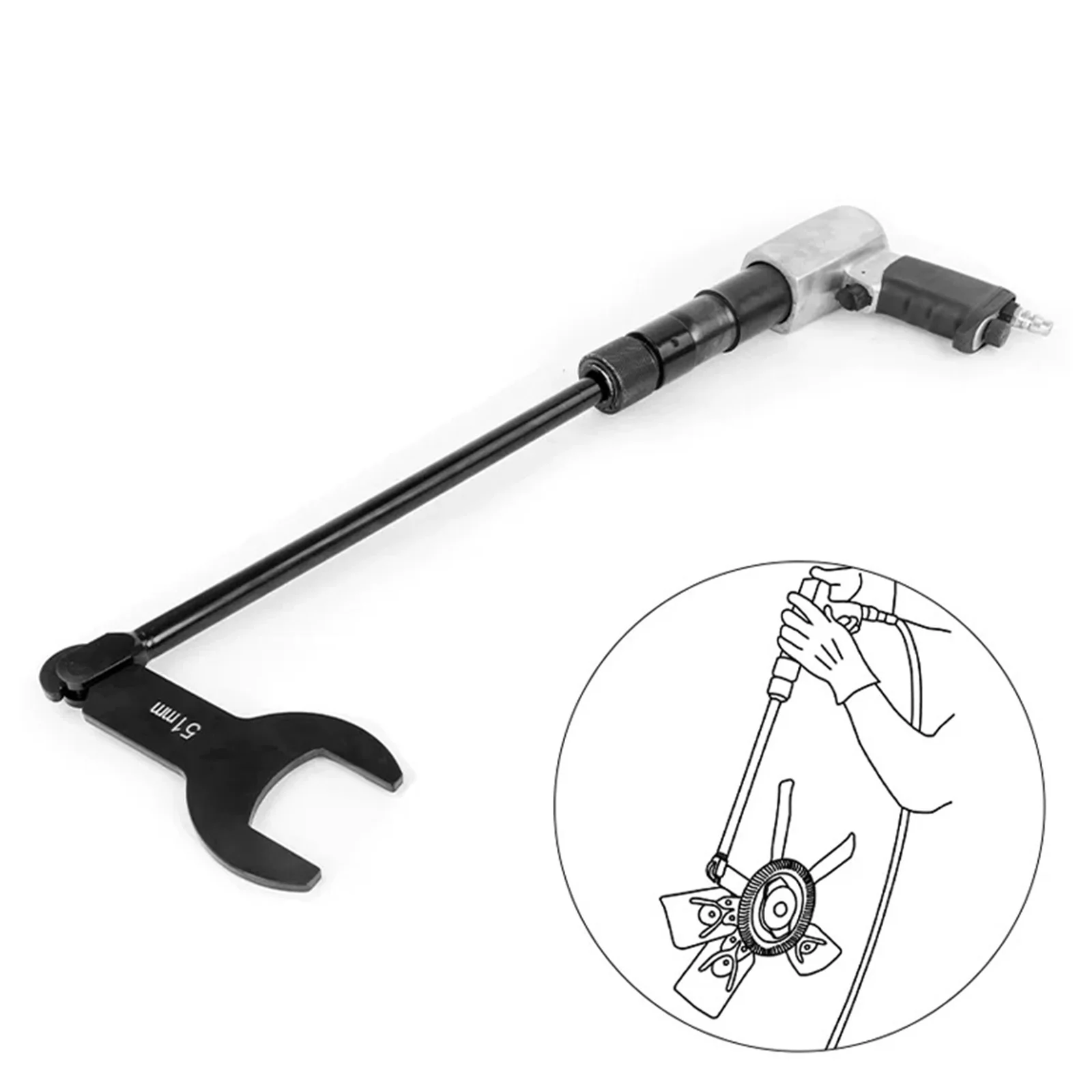 

8 шт. автомобильный пневматический вентилятор, ключ для снятия сцепления, набор инструментов