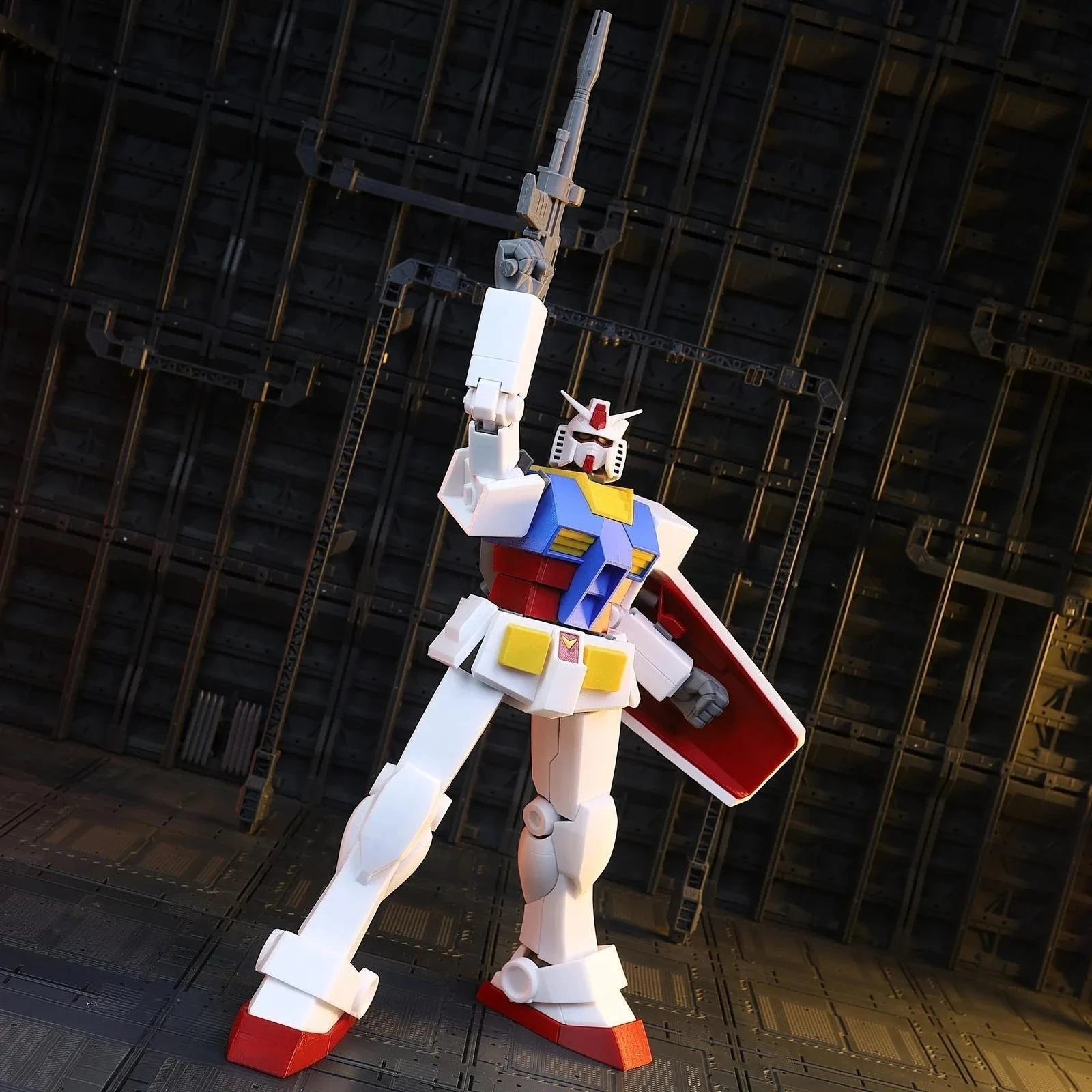 

3D Printed Bandai RX-78 Gundam and Ultra Magnus Transformers, Mecha Assembly Model Kit, Collectible Action Figure