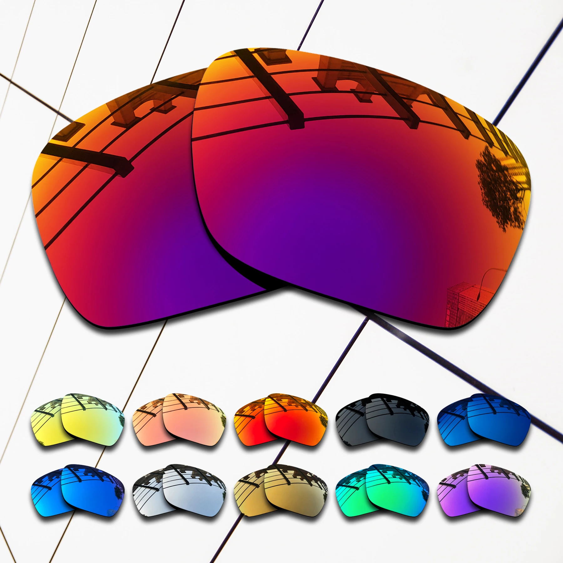 

Wholesale E.O.S Polarized Replacement Lenses for Oakley Holbrook XS OJ9007 Sunglasses - Varieties Colors