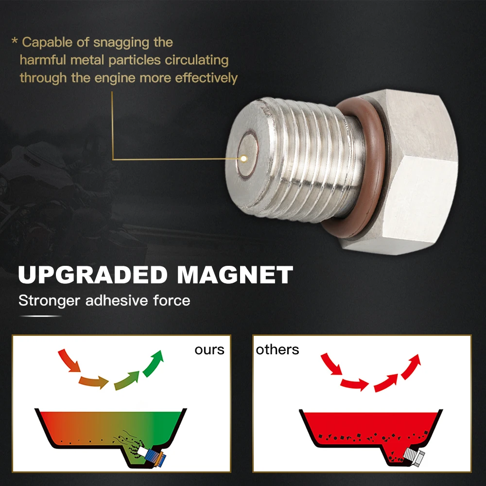Magnetische Olieaftapplug Voor Harley Fat Boy FLFB FLFBS Straat Bob FXDB FXBB FXBBS Fat Bob FXDF FXFB FXFBS Low Rider Super Glide