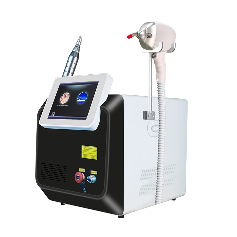 2 in 1 Diode Laser 755 1064 808nm Hair Remova Machine nose hair gadget Epilator Picosecond laser Tattoo Removal carbon peel