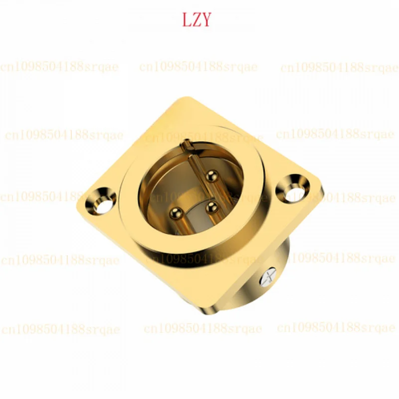 for VIBORG CM203G Pure Copper 24K Gold Plated 3pin male Socket XLR Plug Connector