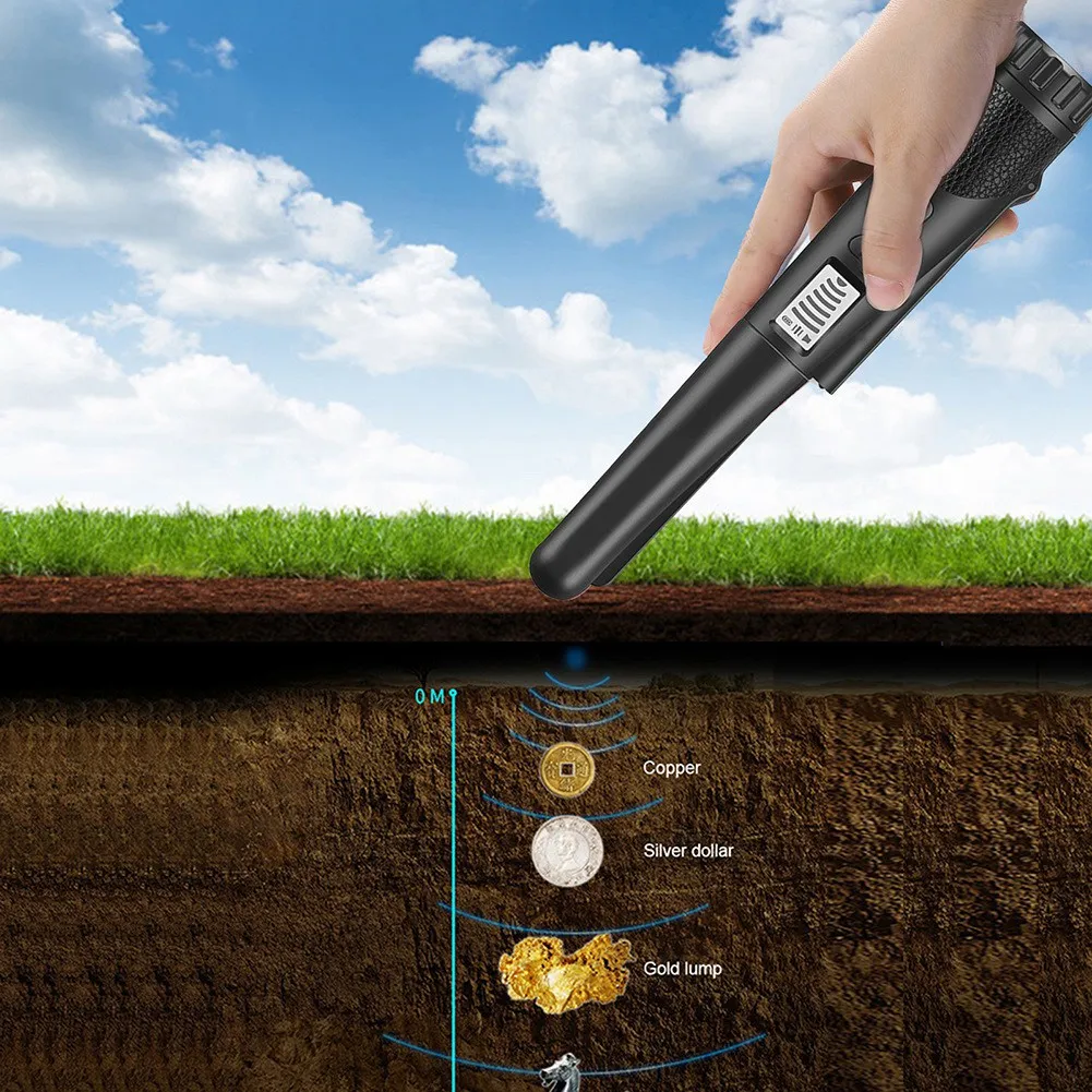 N75R-Handheld Metal Detector Positioning Rod Detector Metal Pinpointing Pin Pointer Waterproof Metal Gold Detector Tester