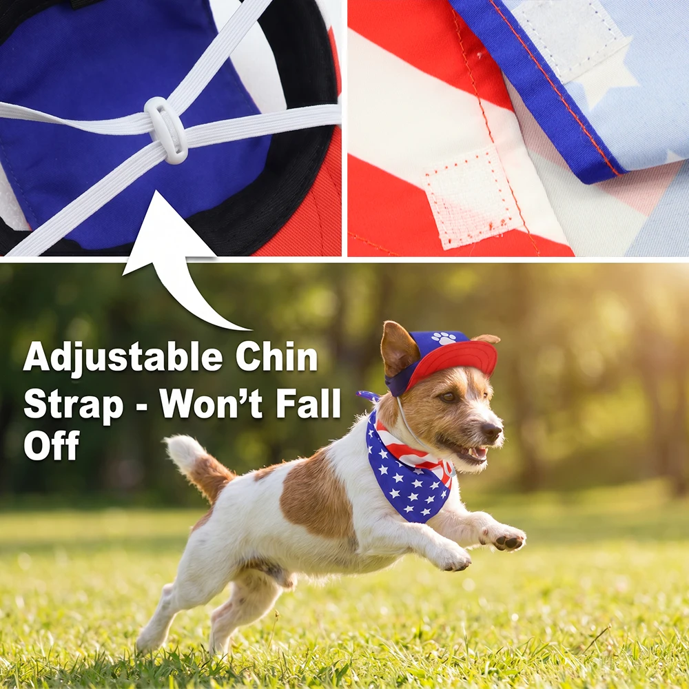 Gorro y pañuelo ajustable para perros pequeños – Estilo canino - imagen 4