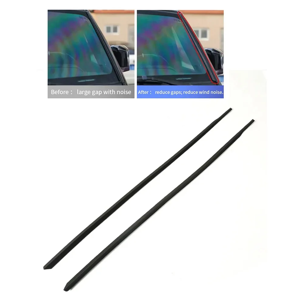 

For Defender 110 2020-2025 Defender Parts Windshield A-pillar Strip BLACK Window Foil Easy Installation Design