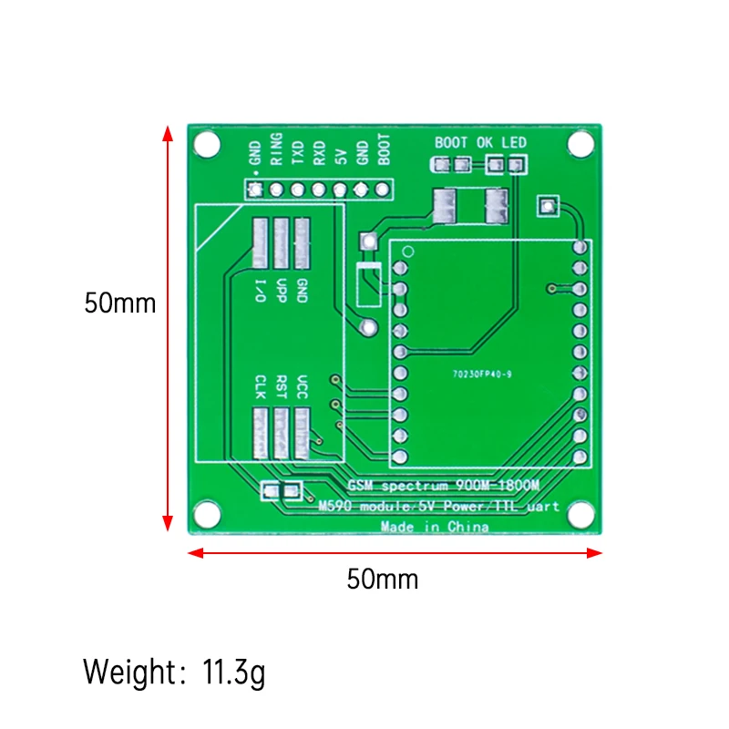 M590E GSM GPRS Module Kit with Antenna SIM Card Slot & PCB, Quad-Band Wireless Communication for Arduino