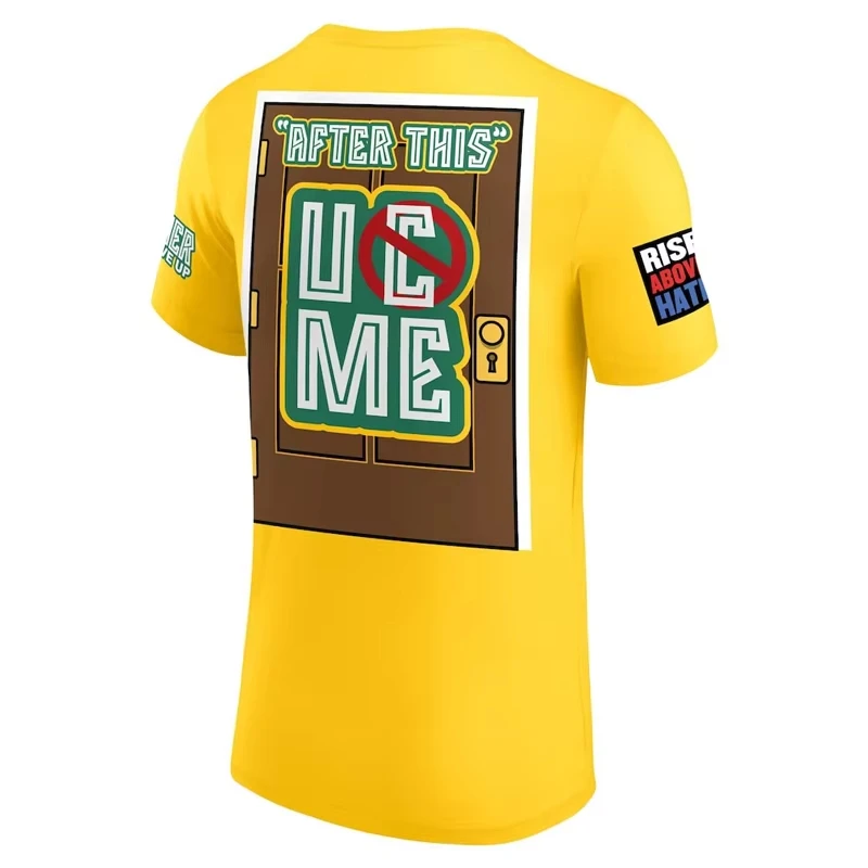 الرجال جون سينا وداع 2026 بيرث الأصفر تي شيرت المصارعة الشهيرة المنافسة الصيف النساء تي شيرت الأطفال الملابس بلايز #2