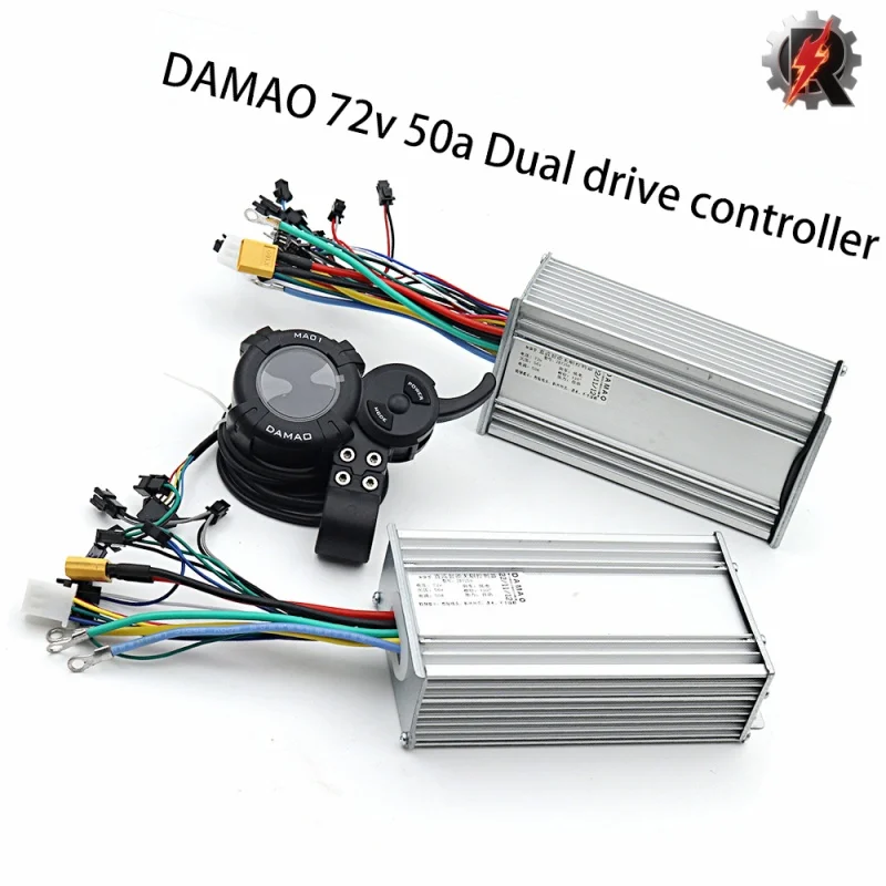 High Quality72V50A Electric Scooter Controller for72Dual Motor Scooter Accelerator Damao Display Electric Skateboard Accessories