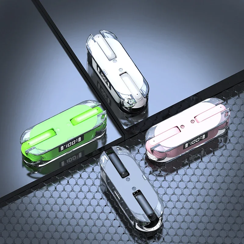TM50 Mini Headphones Bluetooth Earphones Gaming Earbuds Wireless Headset Stereo Display 2024 New TWS Suit Bluetooth Watch Phone