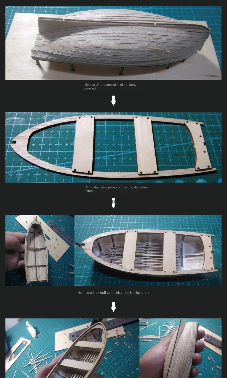 Mini Wooden Afro Liferaft DIY Handmade Kit Ship Model Toy Mahogany Canoe Model Toy Gift Lifeboat Ornaments Small Ship Model Kit