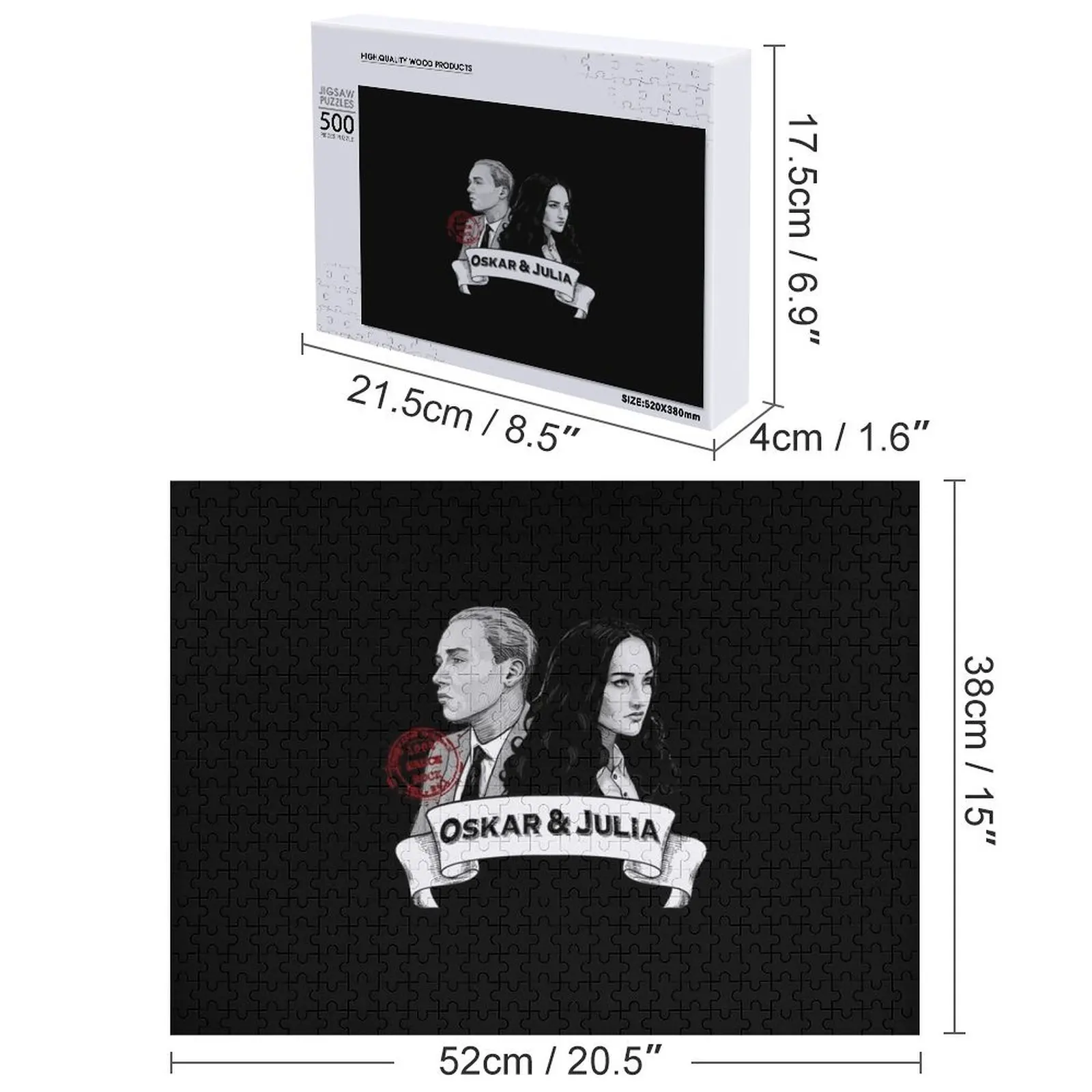 Oskar & Julia Album Artwork Gift For Fans, For Men and Women, Father Day, Family Day, Halloween Day, Thanksgiving, Jigsaw Puzzle