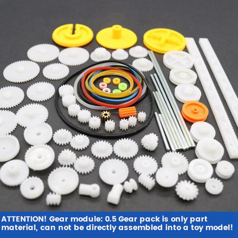 Gear Package Kit Gear Package Bushing For Toy Motor Car Robot Various Gear Axle Belt Bushings 82PCS/Set