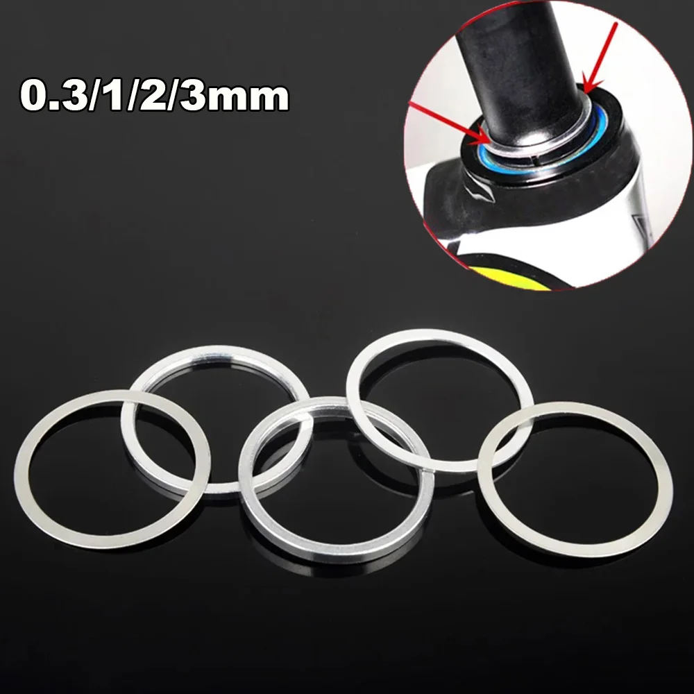 Aluminum Alloy Bike Adjusting Washers Dust Cover Bike Front Fork Headset Spacer Cycling Accessories