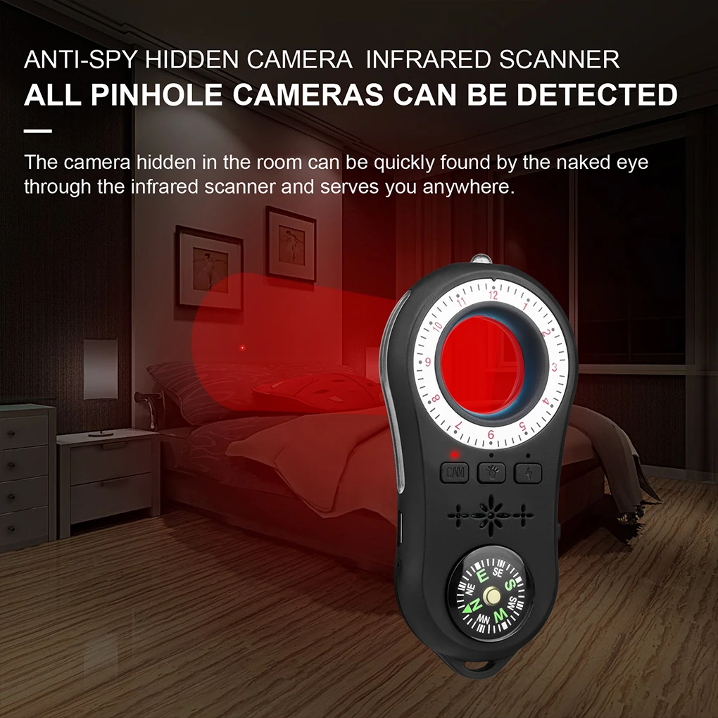 

Camera Tracking Device Infrared Detector Home Hotel Rechargeable Flashlight Anti-camera Locator Finding Detecting Tool