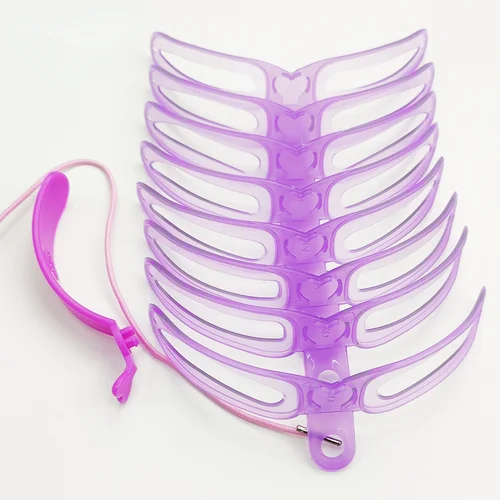 Imagen 2 del producto Plantilla de cejas reutilizable 8 en 1, juego de plantillas de sello, herramientas y accesorios de maquillaje