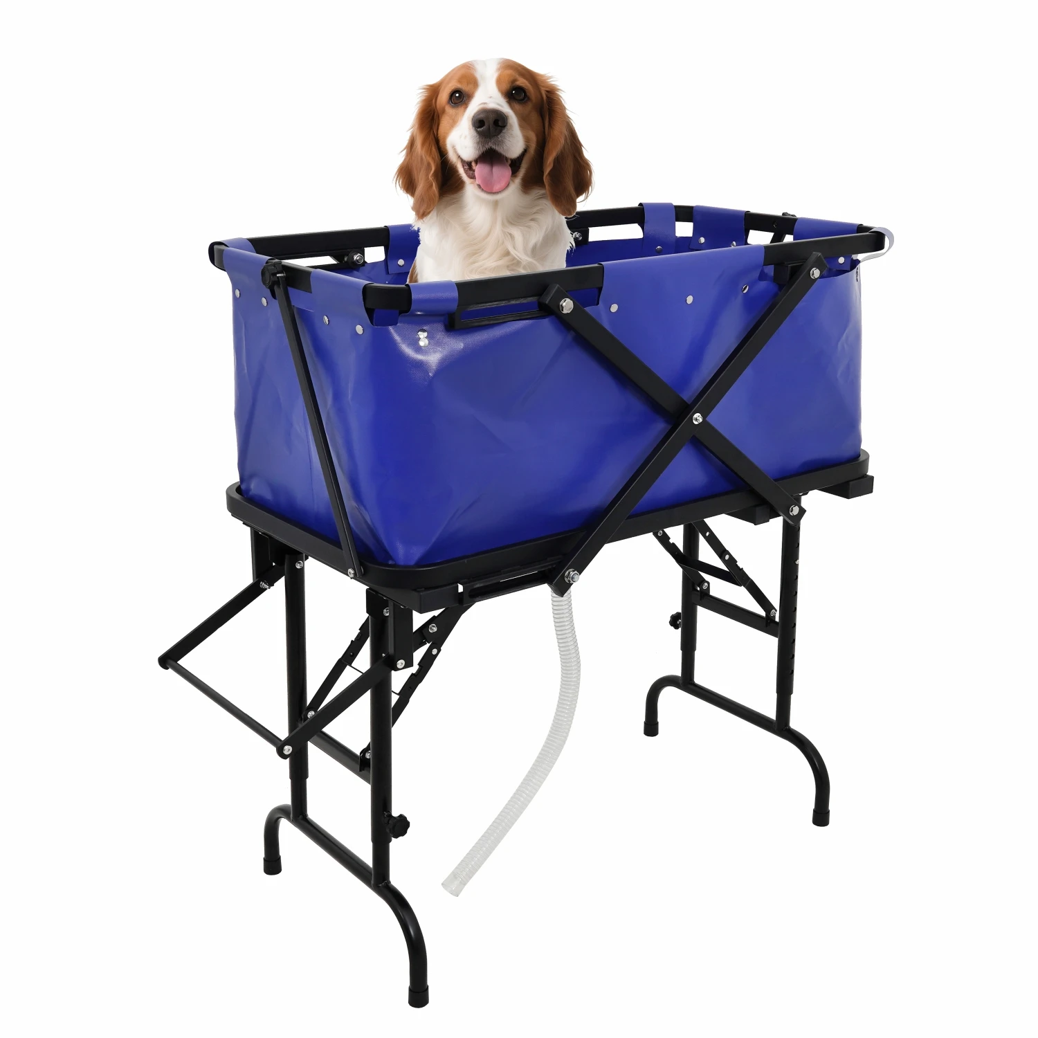Bañera Plegable Ecológica Personalizada para Mascotas, Productos de Limpieza y Ducha, Champús para Perros Hechos de PVC y Poliéster