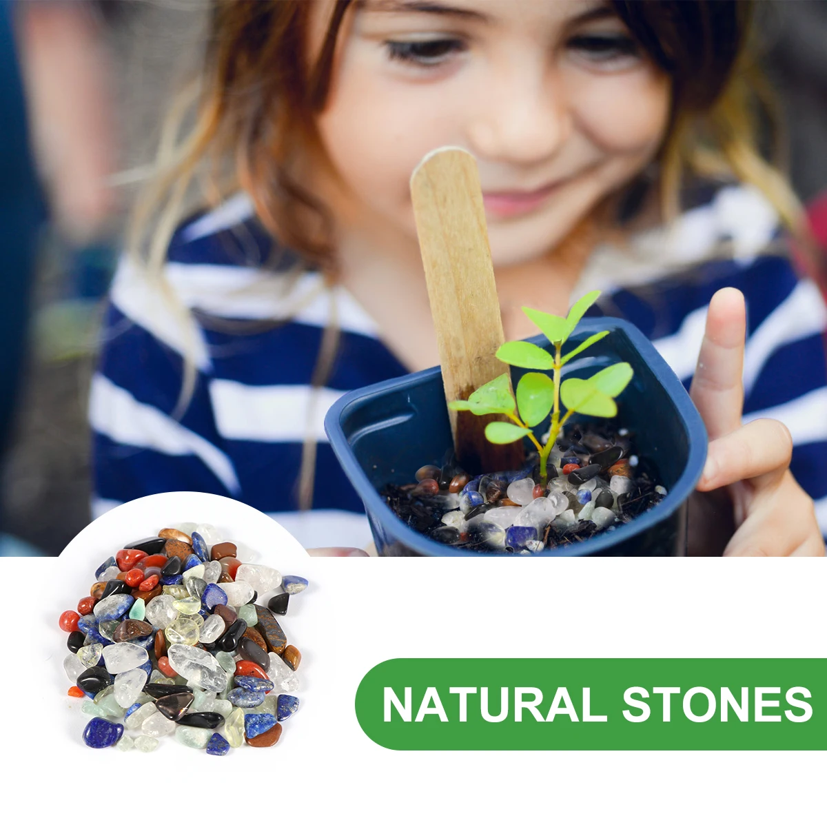 

Natural Crystal Stones Decorative Pebbles Aquarium Macadam For Fish Tank Vase Flowerpot Crystal Rubble Safe Easy